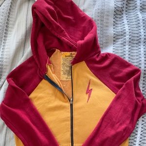 Aviator Nation Bolt Zip Hoodie M